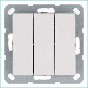 Выключатель 3-кл. 10А IP20 механизм бел. глянцевый Jasmart G3031W