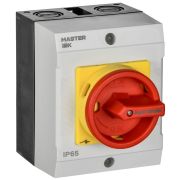 Переключатель кулачковый 40А (сх. 10) в боксе закрытая рукоятка авар. IEK MI-CS22-040-010