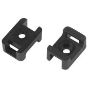 Площадка под хомуты 22х16мм с монтажным отверст. М4 NO-225-314 черн. (уп.10шт) Эра Б0066712