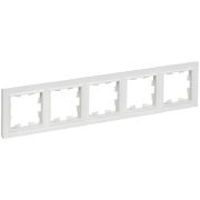 Рамка 5-м BRITE РУ-5-БрАБ арктич. бел. IEK BR-M52-K91