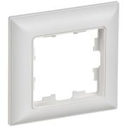 Рамка 1-м BRITE РУ-1-БрАБ арктич. бел./бел. IEK BR-M12-12-K91