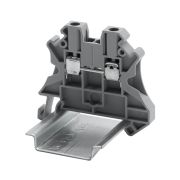 Клемма проходная винтовой зажим; 2 точки подключения; 2.5кв.мм сер. DKC TUR-2.5R