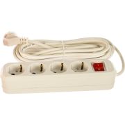 Удлинитель 4х7м с заземл. 10А IP20 S-304 ПВС 3х1 с выкл. UNIVersal 9631992