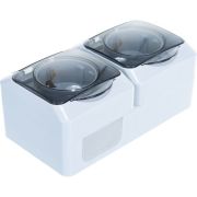 Розетка 2-м ОП Этюд 16А IP44 250В с заземл. защ. шторки с крышкой сер. SE PA16-244C