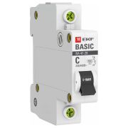 Выключатель автоматический модульный 1п C 50А 4.5кА ВА 47-29 Basic EKF mcb4729-1-50C