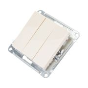 Выключатель 3-кл. СП AtlasDesign 10А IP20 (сх. 1+1+1) 10AX механизм беж. SE ATN000231