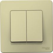 Выключатель 2-кл. СП Blanca 10А IP20 (сх. 5) 250В беж. SE BLNVS010507