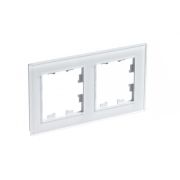 Рамка 2-м AtlasDesign Nature стекло бел. SE ATN320102