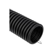 Труба гофрированная ПНД d40мм с протяжкой черн. (уп.15м) Rexant 28-0040-3
