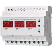 Переключатель фаз автоматический PF-451-1 (2 режима работы: с или без приоритетной фазы. Порог переключения: нижний 140-210В; верхний 240-300В; 3х63А монтаж на DIN-рейке) F&F EA04.005.005