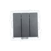 Выключатель 3-кл. СП BRITE ВС10-3-0-БрЧ 10А механизм черн. IEK BR-V30-0-10-K02