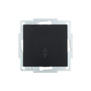 Переключатель проходной 1-кл. СП Vesna механизм черн. бархат LEZARD 742-4288-105