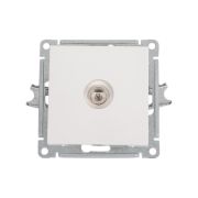 Розетка телевизионная оконечная TV 1-м СП W59 коннектор механизм бел. SE RTS-151-1-86