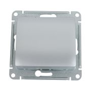 Кнопка нажимная 1-кл. СП Glossa 10А IP20 (сх. 1) 10AX механизм алюм. SE GSL000315
