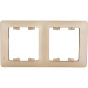 Рамка 2-м Glossa вертикал. титан SE GSL000406