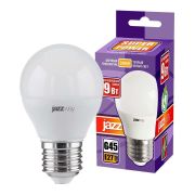 Лампа светодиодная PLED-SP 9Вт G45 шар 3000К тепл. бел. E27 820лм 230В JazzWay 2859631A